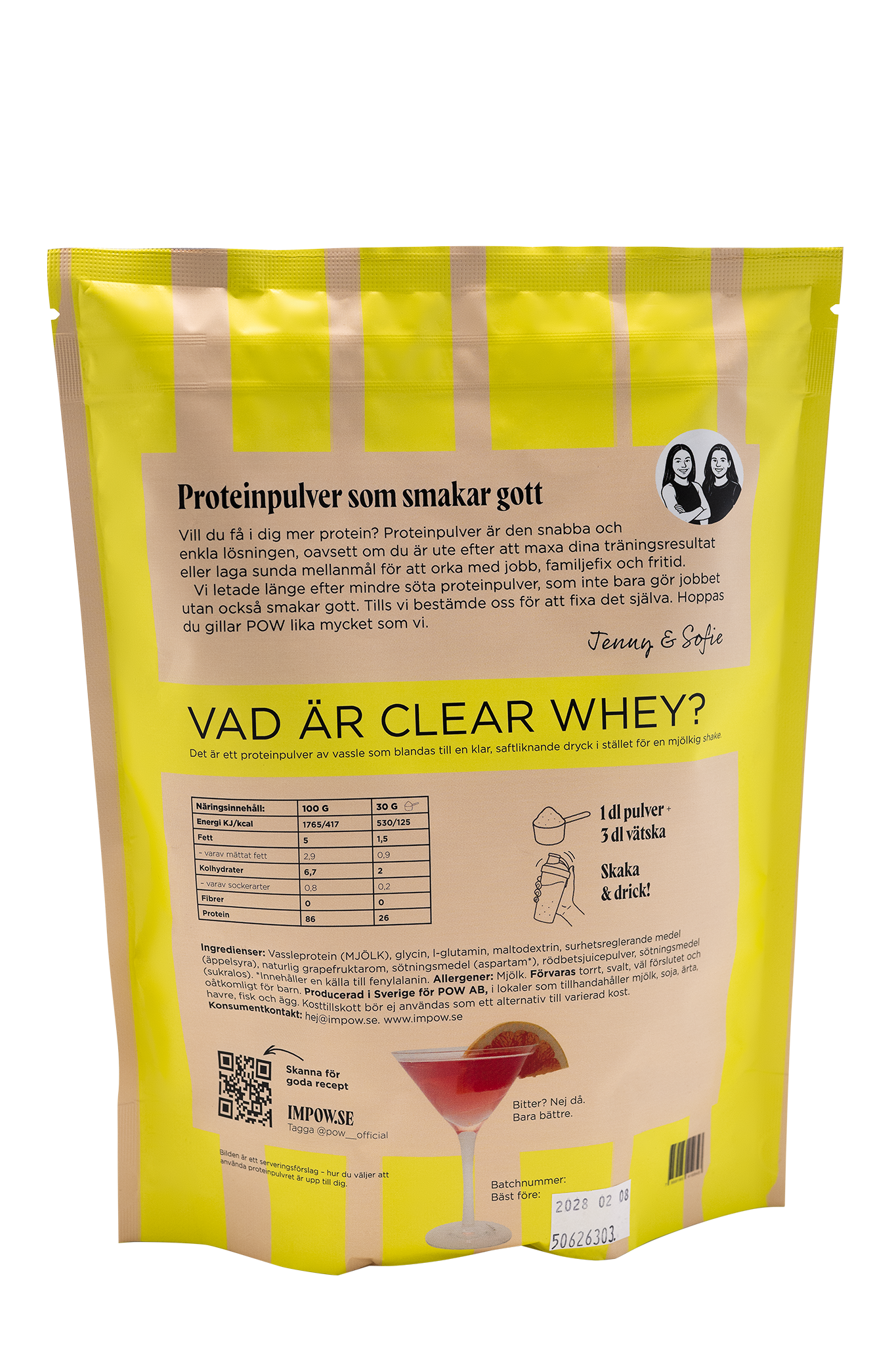 Clear whey rosa grapefrukt