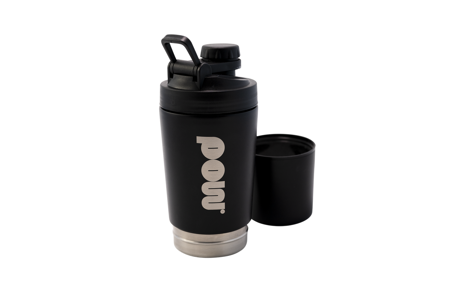 POW Proteinshaker i rostfritt stål