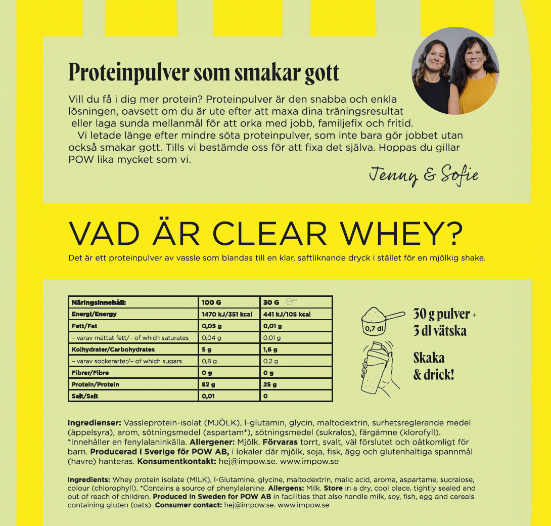 Clear whey protein grönt äpple