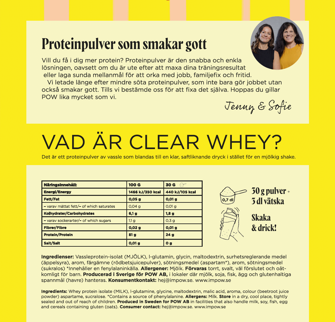 Clear whey protein jordgubb & citron