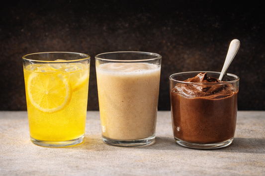 Clear whey, vassle och kasein protein