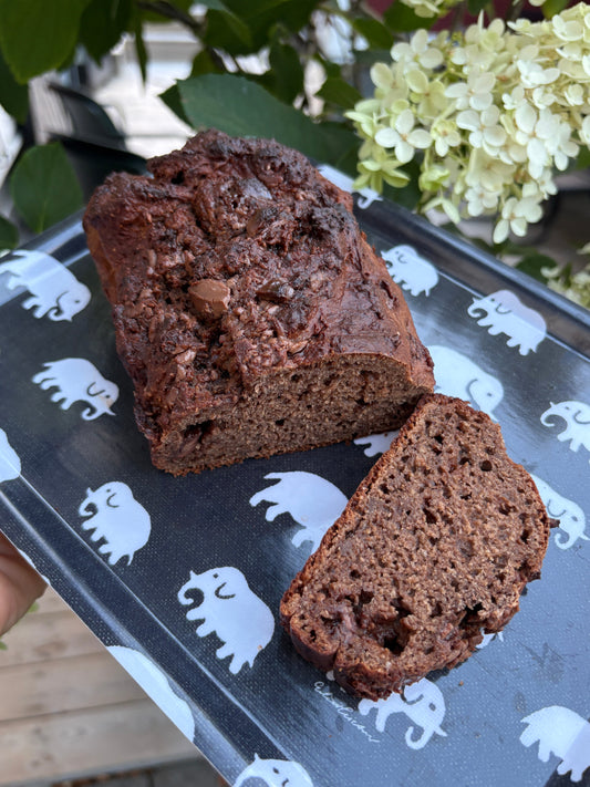 Bananbröd med choklad