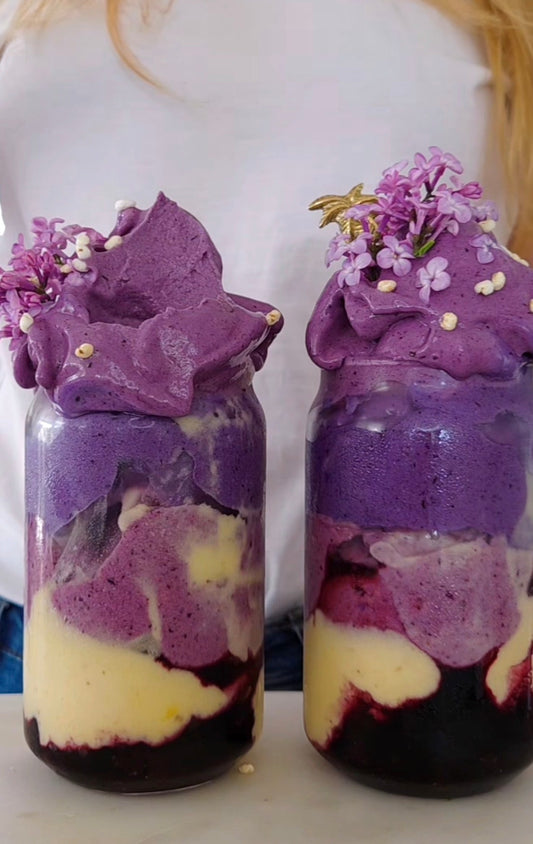 Blåbärsglass med protein – sensommarens glass