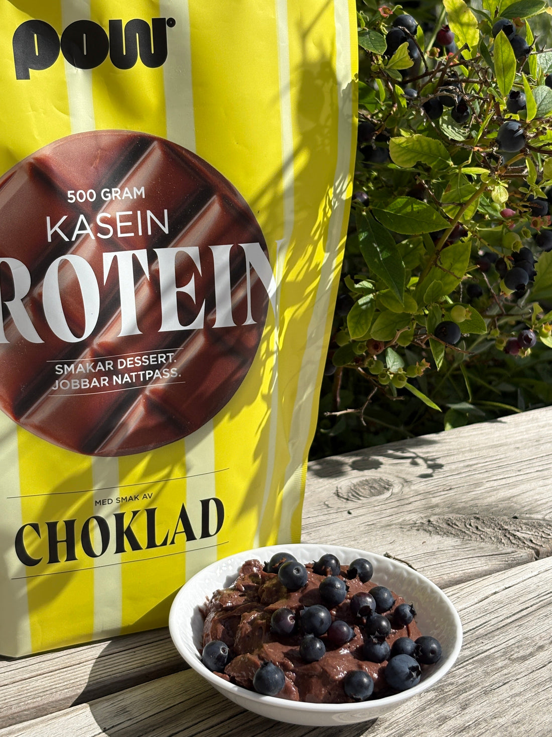 Proteinrik chokladmousse på ägg
