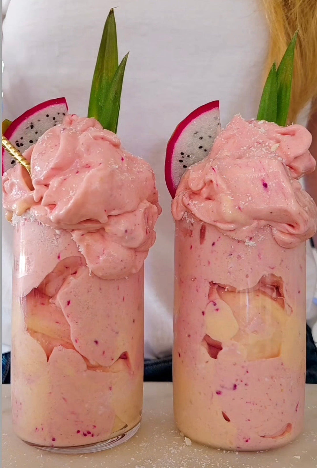 Cotton candy fizz nicecream