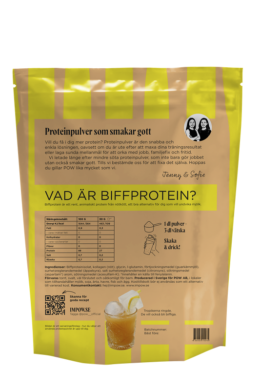 Biffprotein mango & passion med kollagen