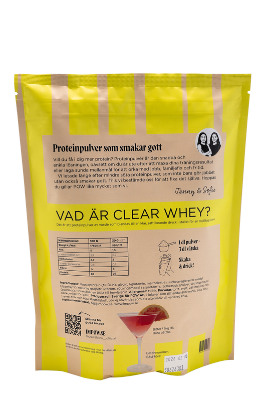 Clear whey rosa grapefrukt