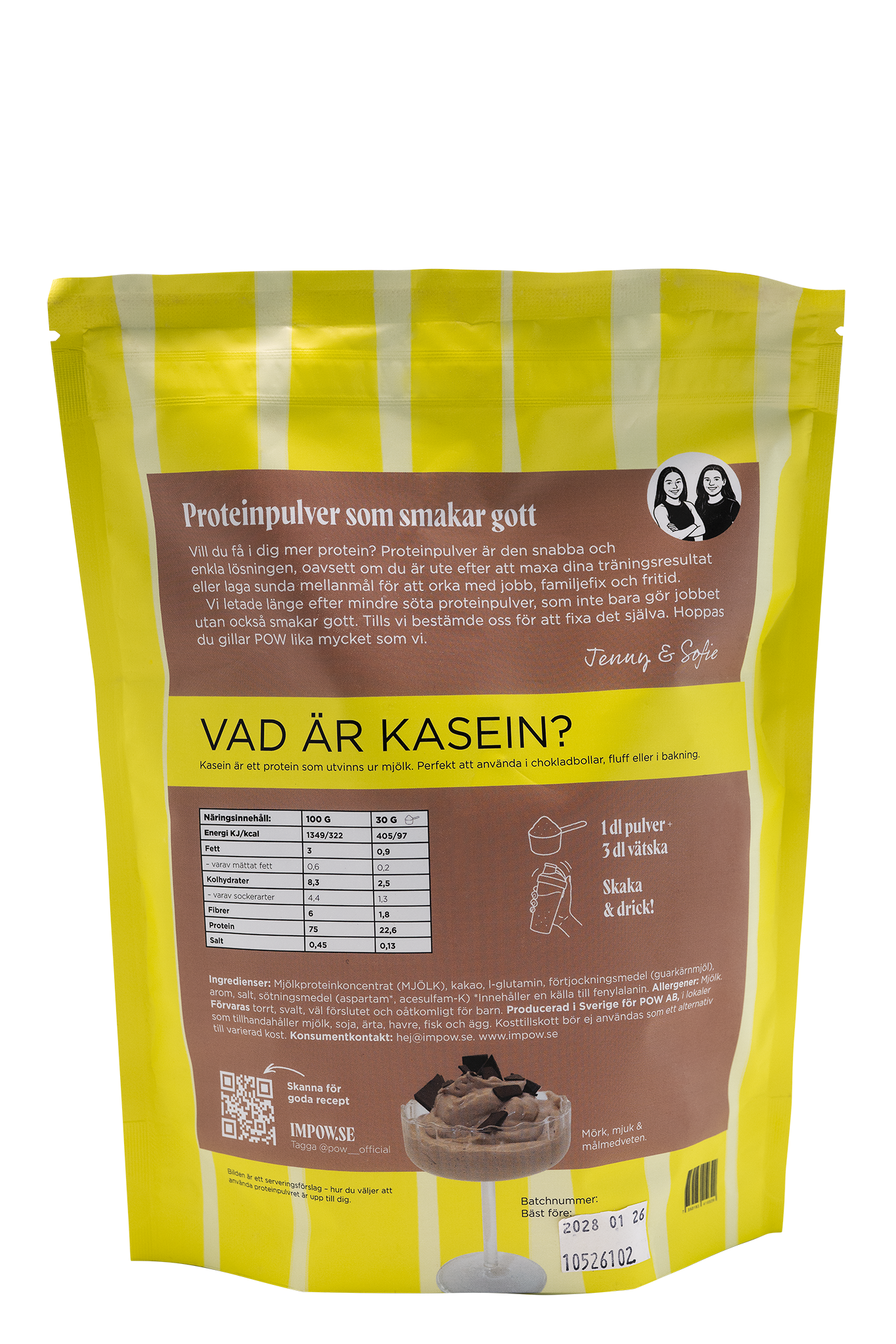 Kaseinprotein choklad