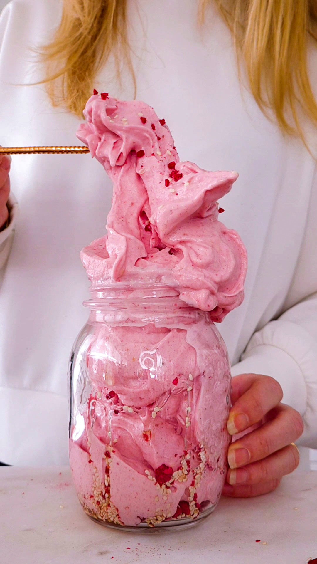 Clear whey pink grapefruit
