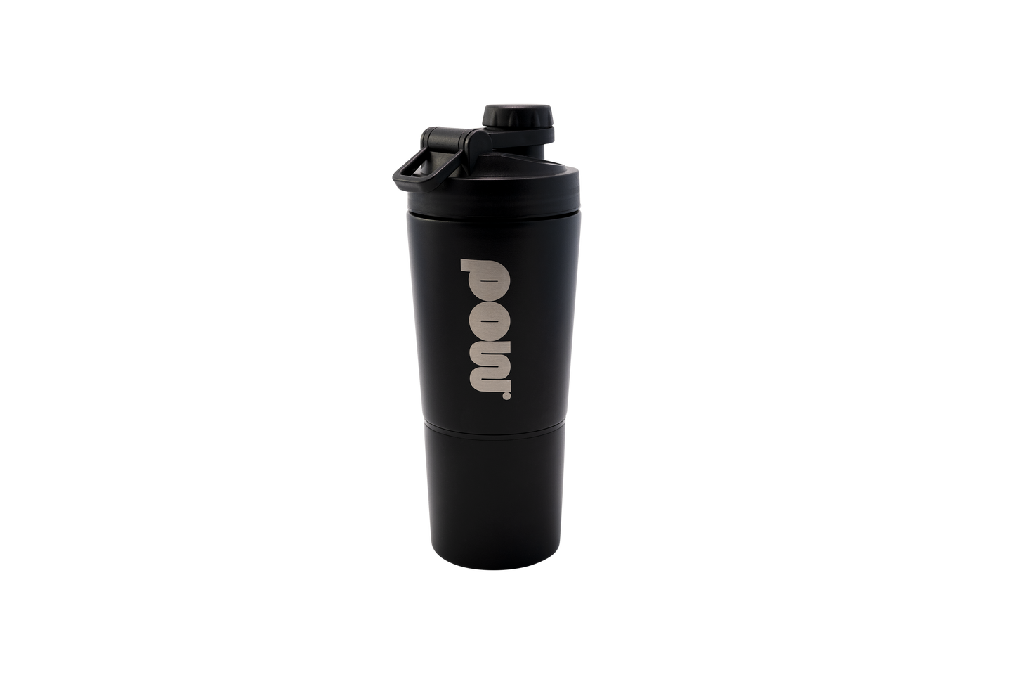 POW Proteinshaker i rostfritt stål