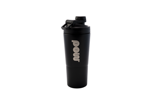 POW Proteinshaker i rostfritt stål
