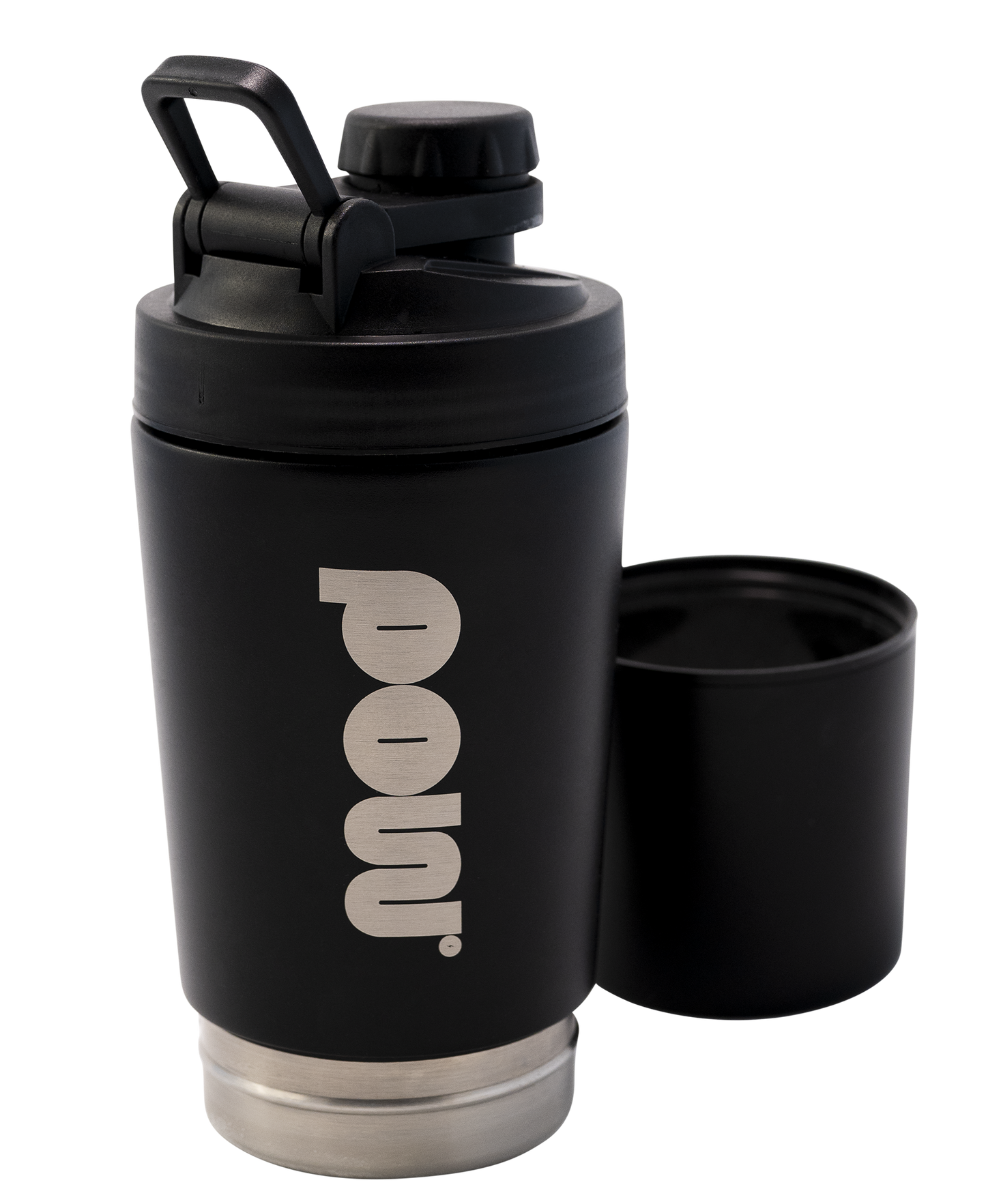 POW Proteinshaker i rostfritt stål
