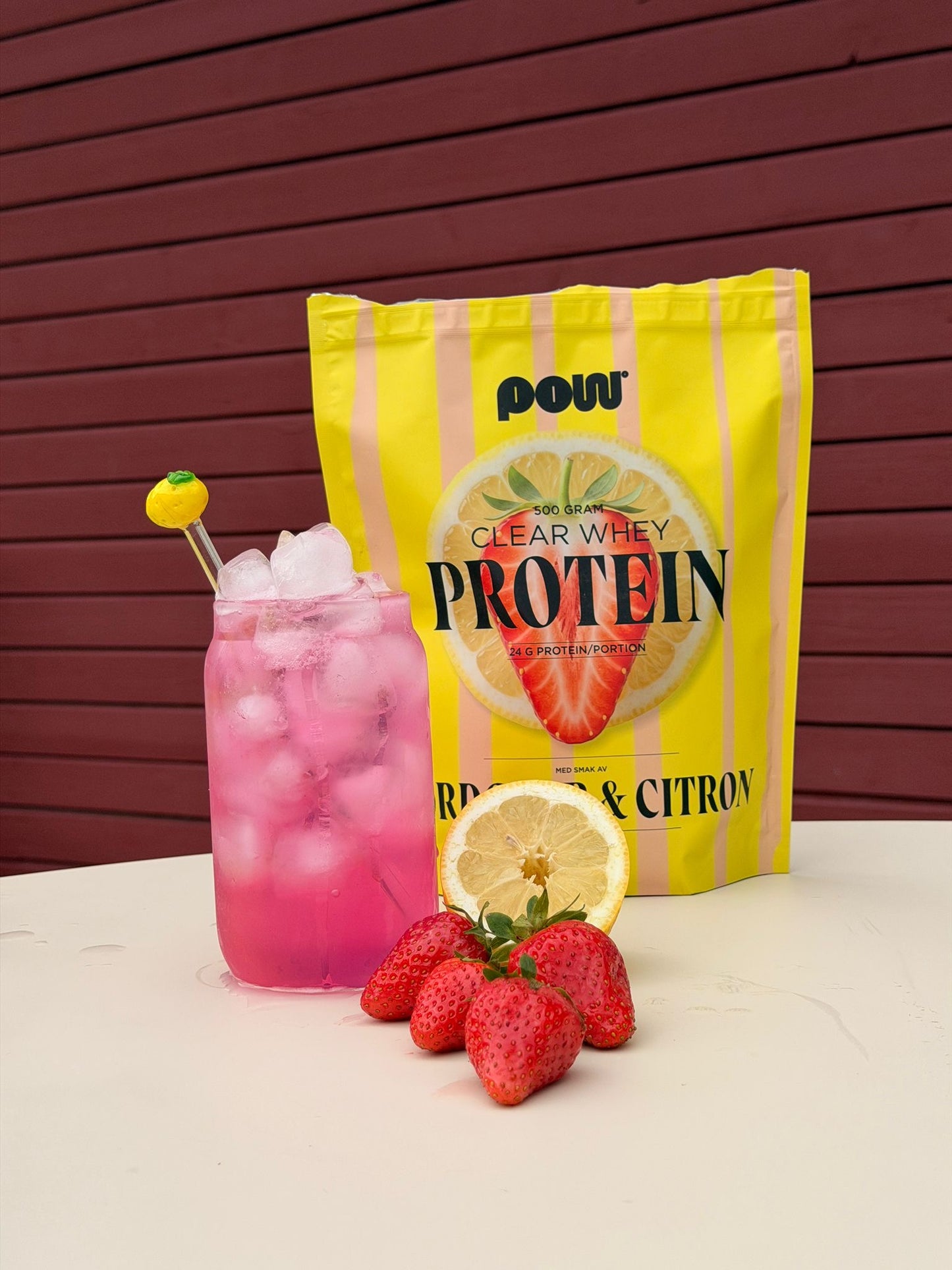 Clear whey protein jordgubb & citron