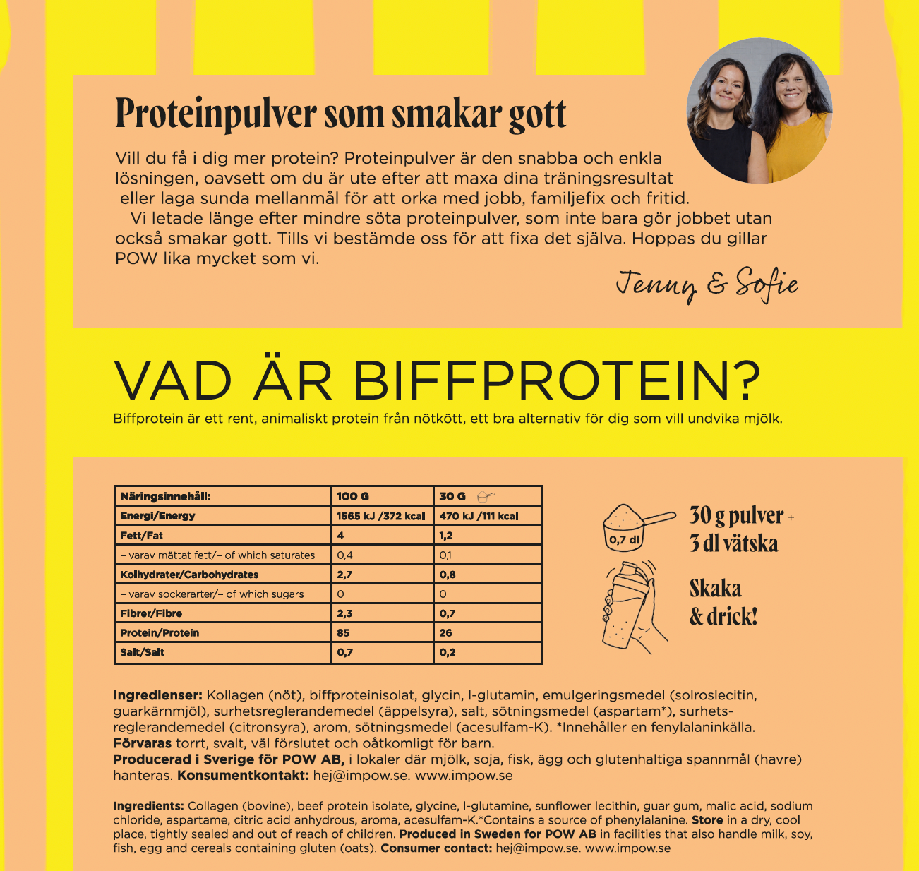 Beef protein mango & passion collagen